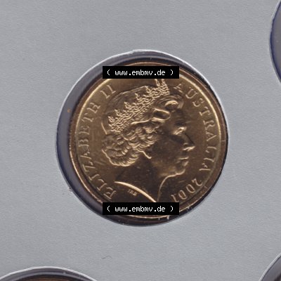 Münze Australien Umlaufmünze 2001, 2 Two Dollar (2) Sammlung