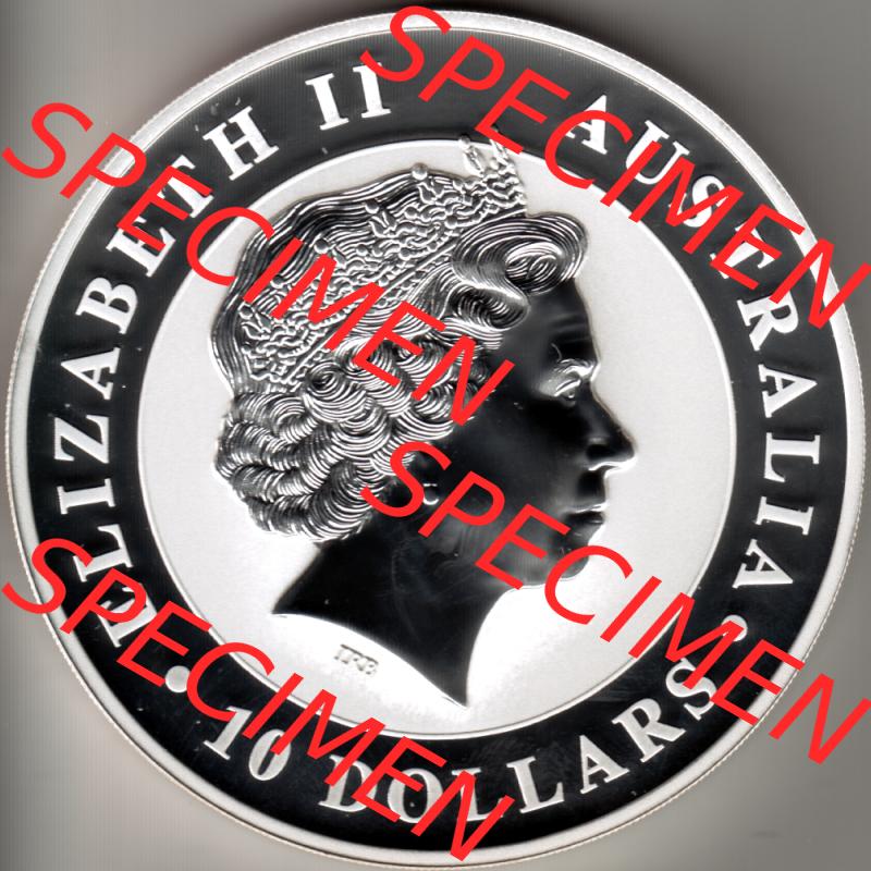 Münze Australien Kookaburra 10 Dollar 10-OZ Silver / 10 Unzen Silber 2010 (2) Sammlung
