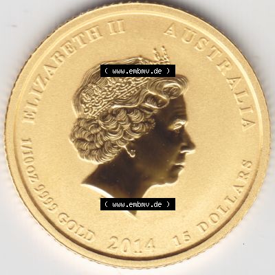 Münze Australien Lunar 2014-2014, 15 Dollars (2) Sammlung