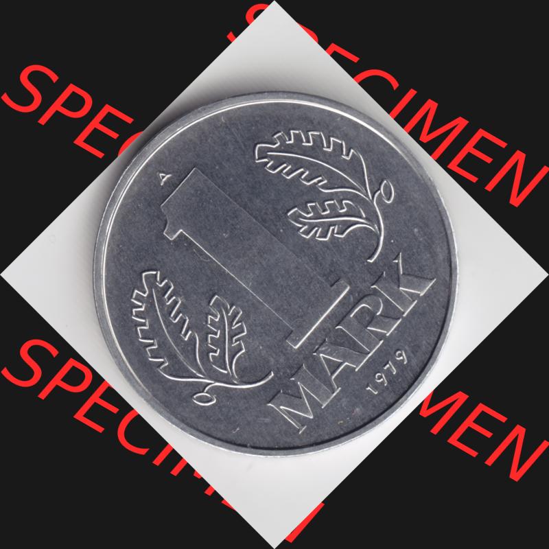 1962-1990, 1 Mark, Münzen-Vorderseite der 1 Mark-Münze aus Deutschland der DDR, der Deutschen Demokratischen Republik, die DDR Münzen können auf EMBMV im Katalog... Sammlung
