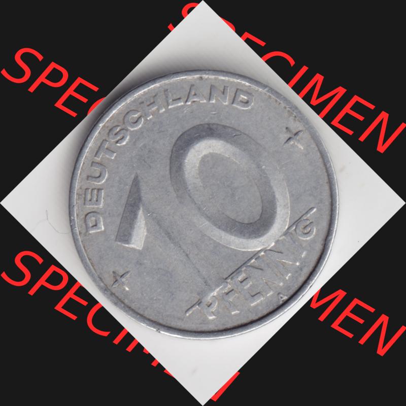 1950, A 50 Pfennig Münze Deutschland der DDR, der Deutschen Demokratischen Republik, die DDR Münzen können auf EMBMV im Katalog katalogisiert und verwaltet werden. Sammlung