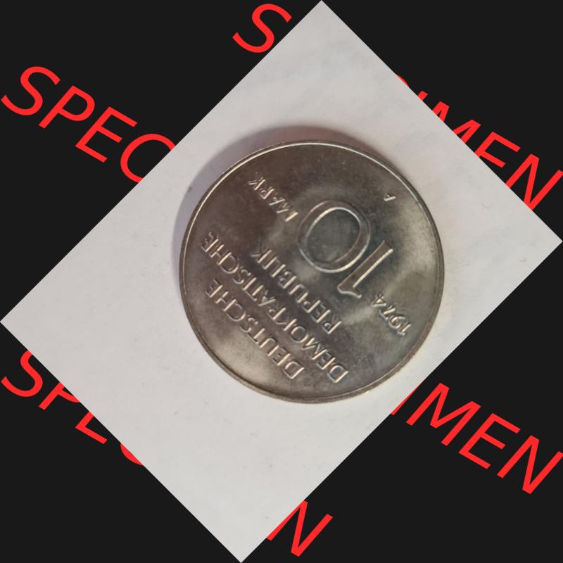 DDR 10 Mark Gedenkmünze, Alles mit dem Volk - Alles für das Volk 1949 - 1974 (1) Sammlung