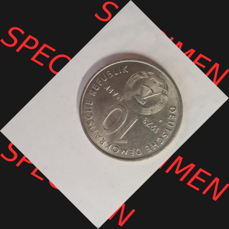 DDR 10 Mark Gedenkmünze 1973, X. Weltfestspiele - Der Jugend und Studenten 1973 in Berlin, Hauptstadt der DDR, aus DDR Münzen Sammlung. (2) Sammlung