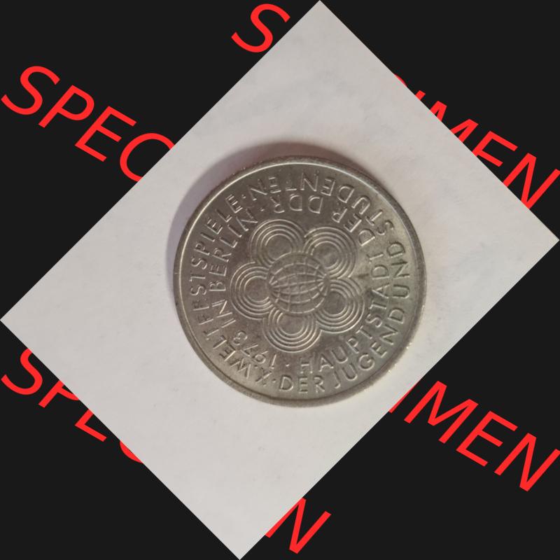 DDR 10 Mark Gedenkmünze 1973, X. Weltfestspiele - Der Jugend und Studenten 1973 in Berlin, Hauptstadt der DDR, aus DDR Münzen Sammlung. (1) Sammlung