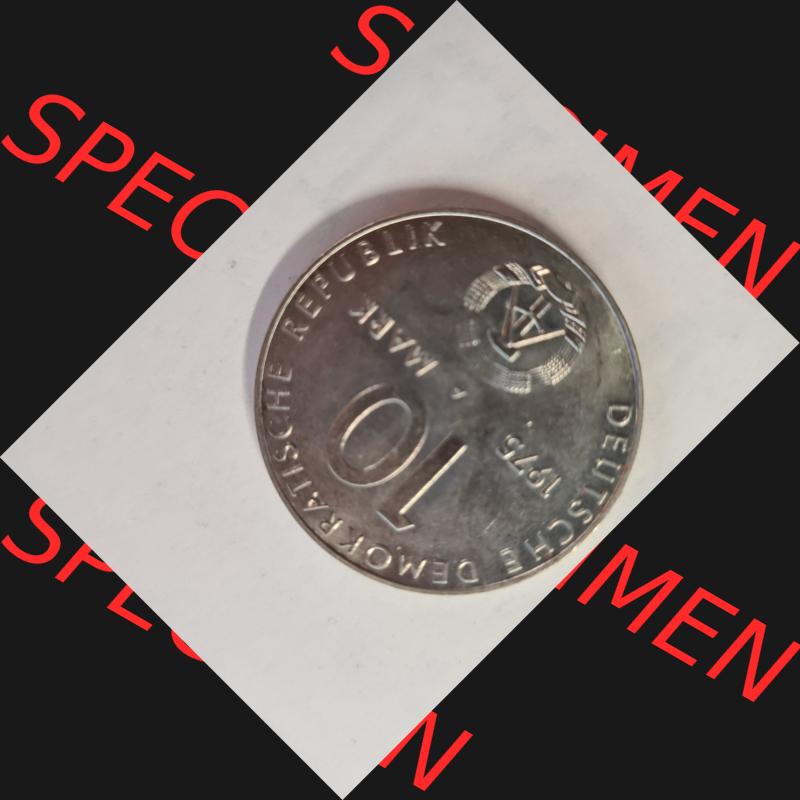 DDR 10 Mark Gedenkmünze 1972, 25 Jahre Warschauer Vertrag aus DDR Münzen Sammlung. (2) Sammlung