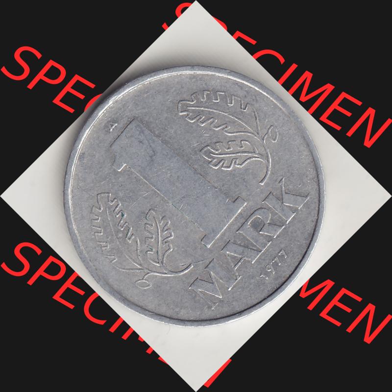 DDR Münze 1956-1990 Umlaufmünze / Kursmünze 1972-1990, A 1 Mark 1977-5. Rückseite der 1-Mark Münzen der DDR. Hier im online Katalog befinden sich 1 Mark-Stücke,... Sammlung