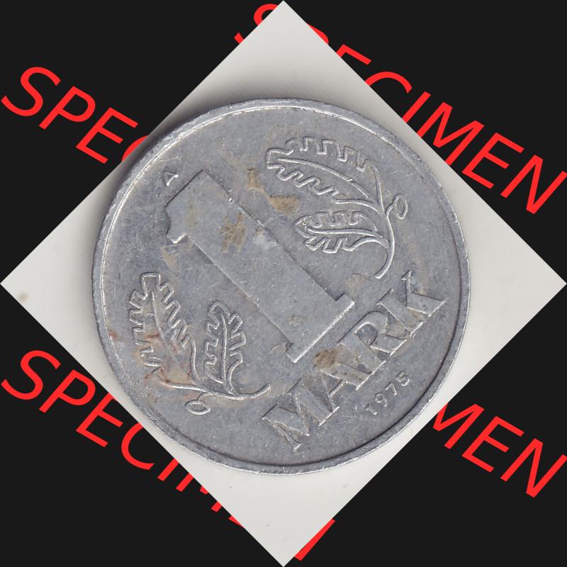 DDR Münze 1956-1990 Umlaufmünze / Kursmünze 1972-1990, A 1 Mark 1975. Rückseite der 1-Mark Münzen der DDR. Hier im online Katalog befinden sich 1 Mark-Stücke,... Sammlung