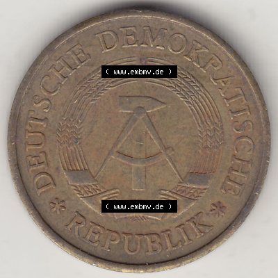 DDR Münze 1969-1990 Umlaufmünze / Kursmünze 1969-1990, 20 Pfennig 1971-1, DDR-Telefonmünze. Vorderseite der 20 Pfennig Münzen der DDR, die schweren... Sammlung