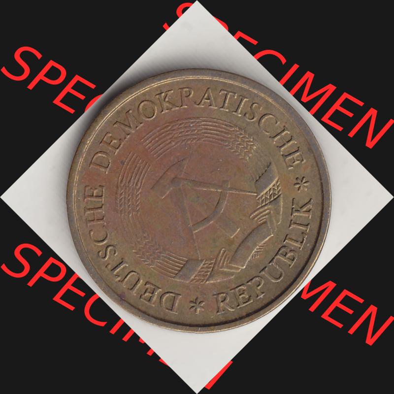 DDR Münze 1969-1990 Umlaufmünze / Kursmünze 1969-1990, 20 Pfennig 1969-2, DDR-Telefonmünze. Vorderseite der 20 Pfennig Münzen der DDR, die schweren... Sammlung