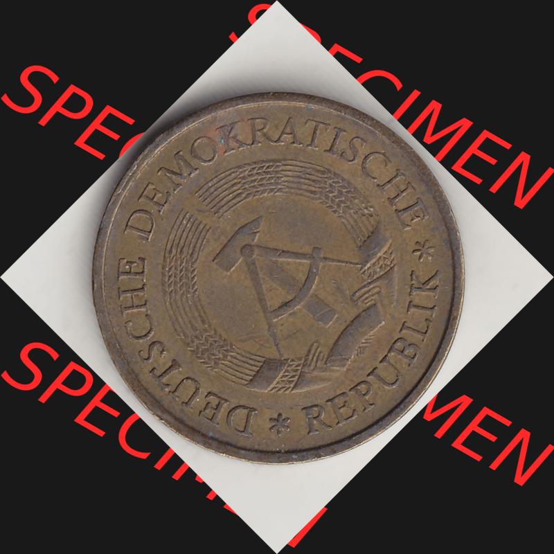 DDR Münze 1969-1990 Umlaufmünze / Kursmünze 1969-1990, 20 Pfennig 1969-6, DDR-Telefonmünze. Vorderseite der 20 Pfennig Münzen der DDR, die schweren... Sammlung