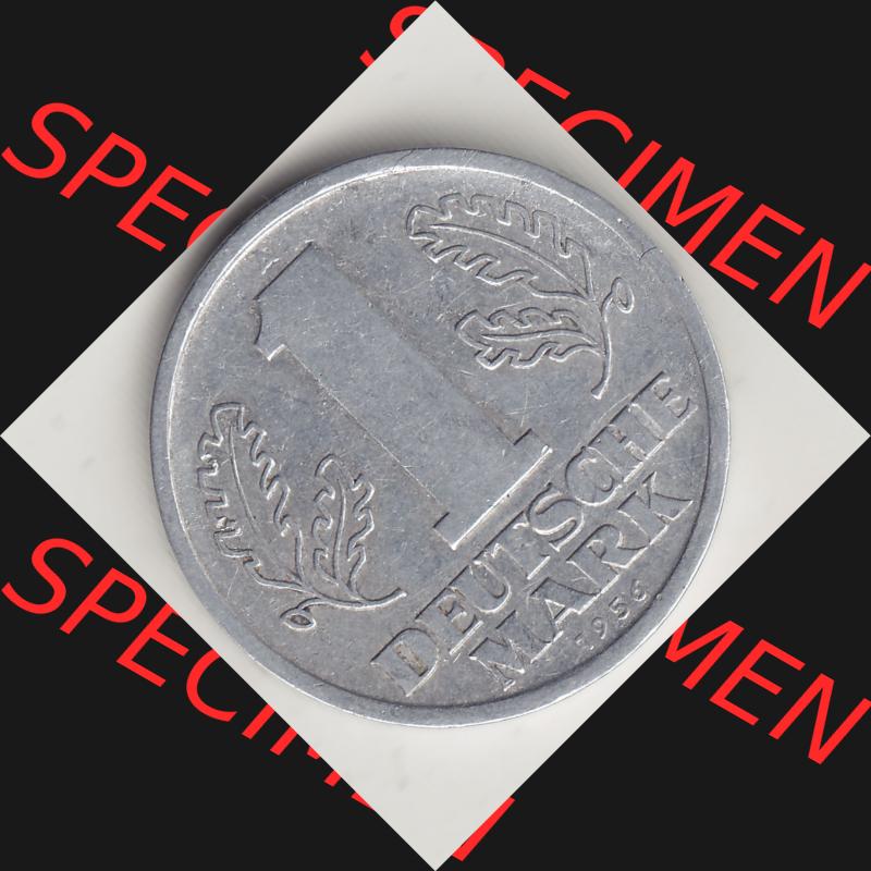 DDR Münze 1956-1990 Umlaufmünze / Kursmünze 1956-1963, A 1 Deutsche Mark 1956-1. Rückseite der 1-Mark Münzen der DDR. Hier im online Katalog befinden sich... Sammlung
