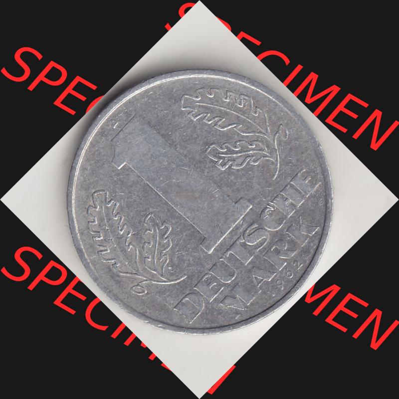 DDR Münze 1956-1990 Umlaufmünze / Kursmünze 1956-1963, A 1 Deutsche Mark 1962-3. Rückseite der 1-Mark Münzen der DDR. Hier im online Katalog befinden sich... Sammlung