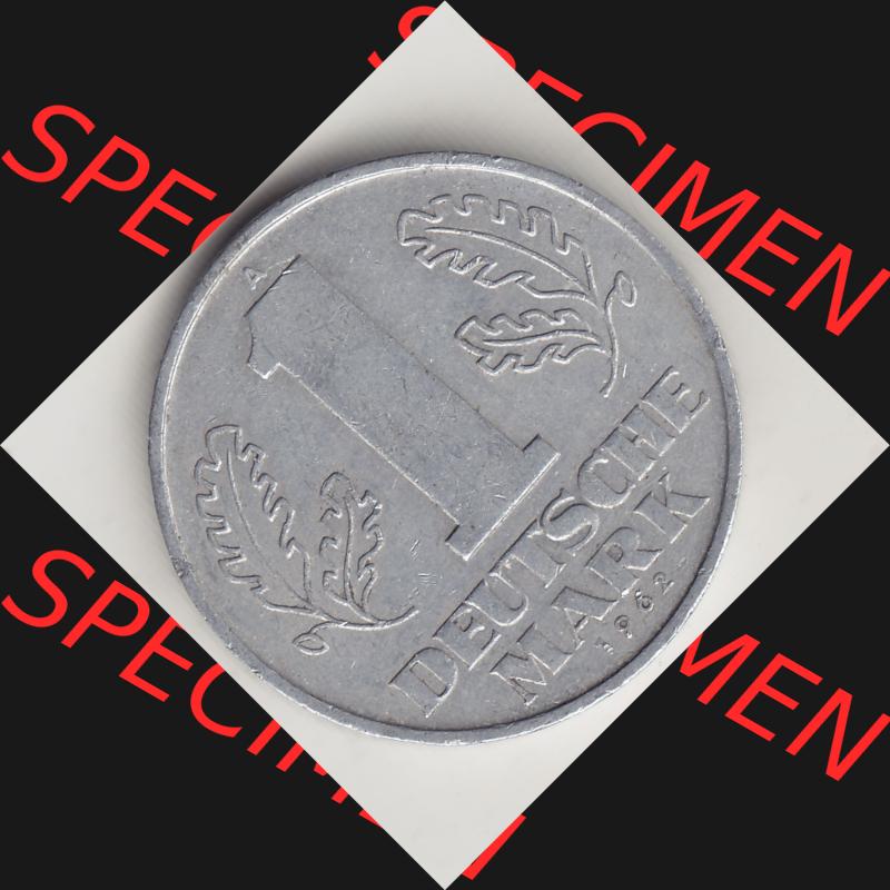 DDR Münze 1956-1990 Umlaufmünze / Kursmünze 1956-1963, A 1 Deutsche Mark 1962-2. Rückseite der 1-Mark Münzen der DDR. Hier im online Katalog befinden sich... Sammlung