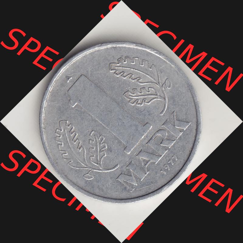 DDR Münze 1956-1990 Umlaufmünze / Kursmünze 1972-1990, A 1 Mark 1977-4. Rückseite der 1-Mark Münzen der DDR. Hier im online Katalog befinden sich 1 Mark-Stücke,... Sammlung