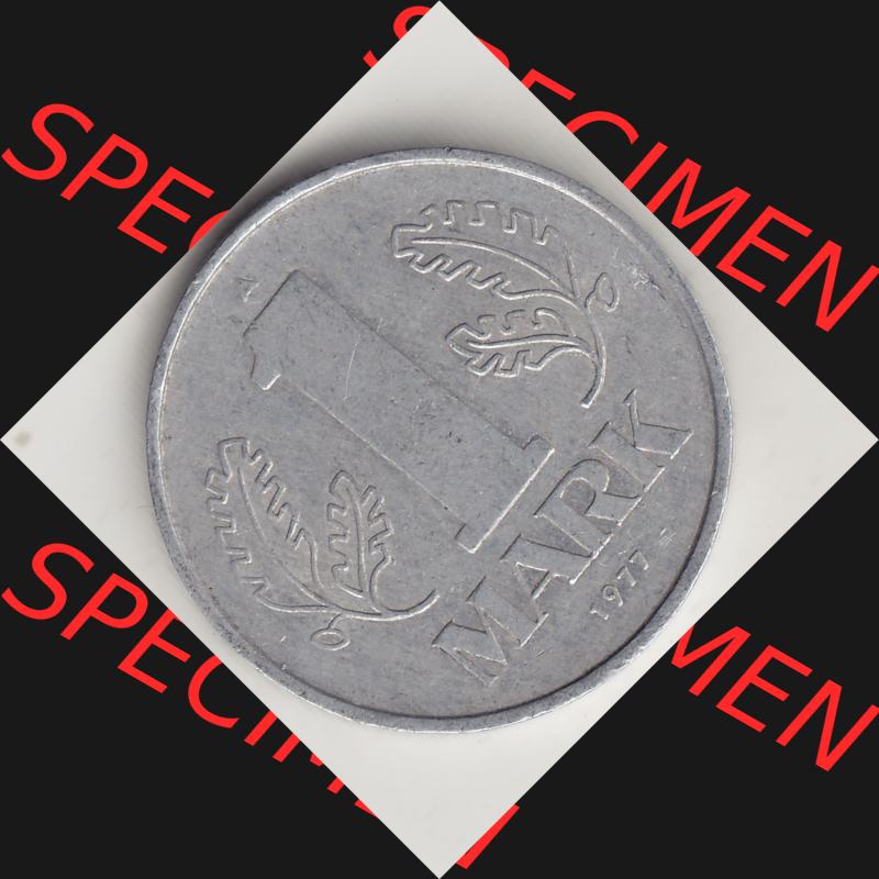 DDR Münze 1956-1990 Umlaufmünze / Kursmünze 1972-1990, A 1 Mark 1977-3. Rückseite der 1-Mark Münzen der DDR. Hier im online Katalog befinden sich 1 Mark-Stücke,... Sammlung