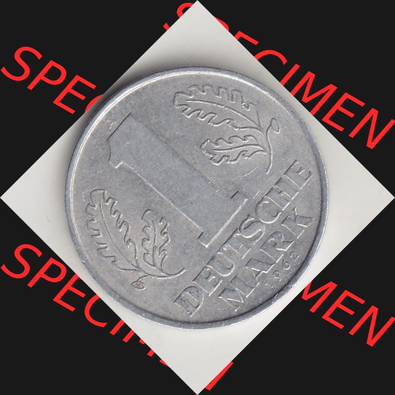 DDR Münze 1956-1990 Umlaufmünze / Kursmünze 1956-1963, A 1 Deutsche Mark 1962-4. Rückseite der 1-Mark Münzen der DDR. Hier im online Katalog befinden sich... Sammlung