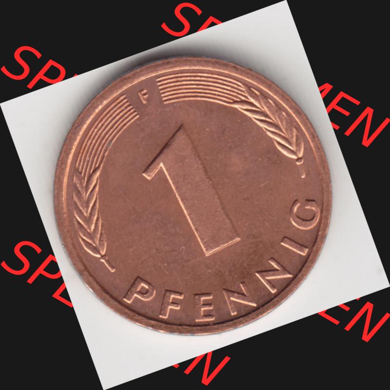 Münze der BRD Deutschland Umlaufmünze 1950-2001, 1 Pfennig 1982 F Sammlung