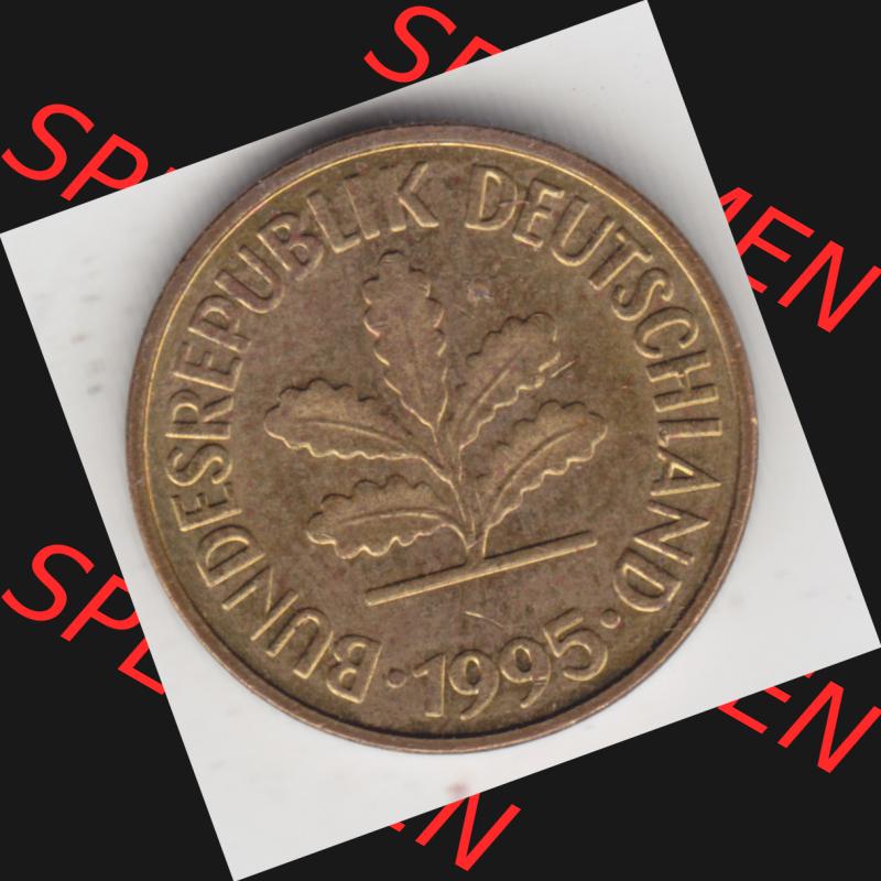 Münze der BRD Deutschland Umlaufmünze 1950-2001, 5 Pfennig 1995 D (2) Sammlung
