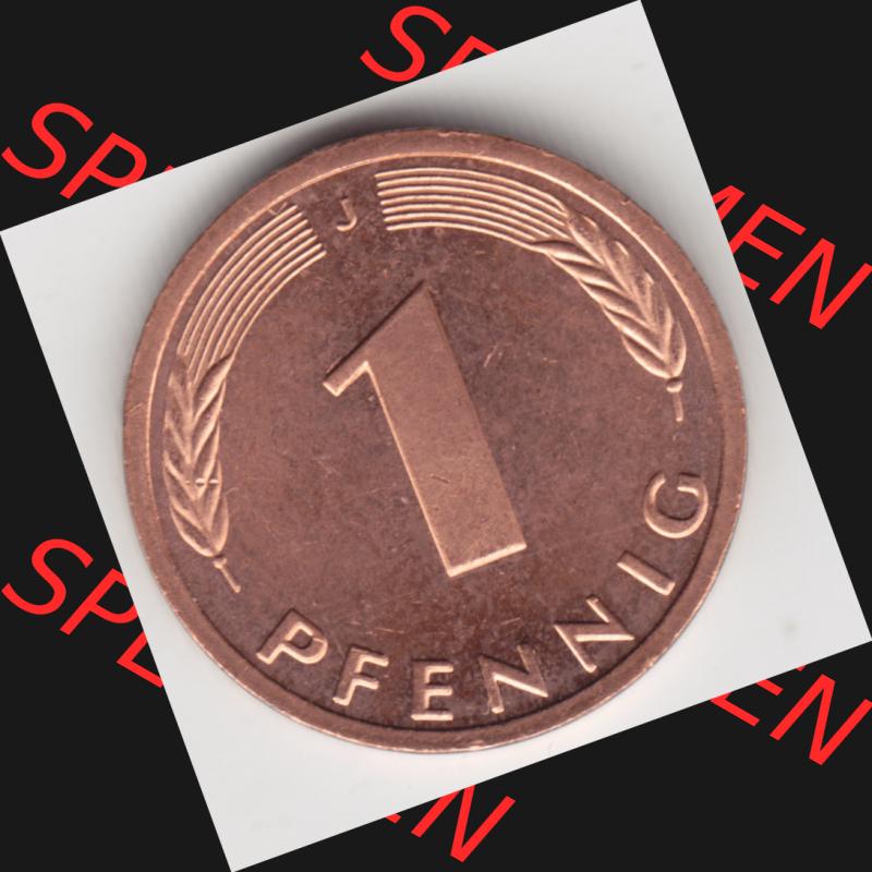 Münze der BRD Deutschland Umlaufmünze 1950-2001, 1 Pfennig 1995 J Sammlung