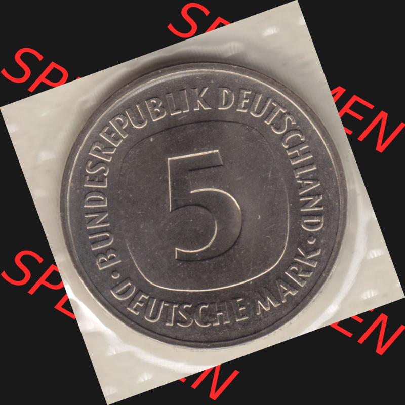 Münze der BRD Deutschland Umlaufmünze 1976, 5 Mark Sammlung