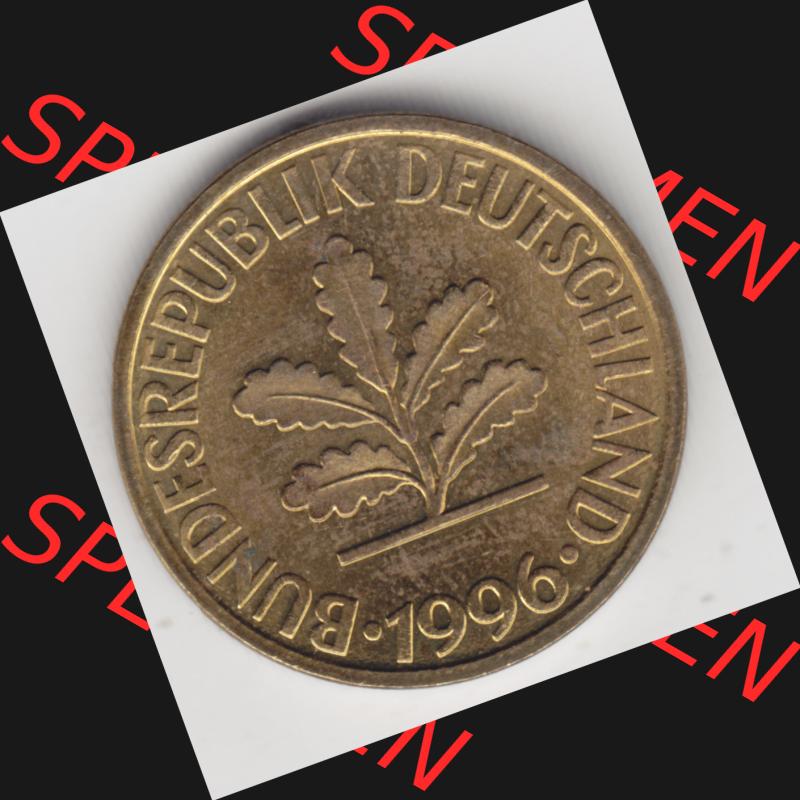 Münze der BRD Deutschland Umlaufmünze 1950-2001, 10 Pfennig 1996 D (2) Sammlung