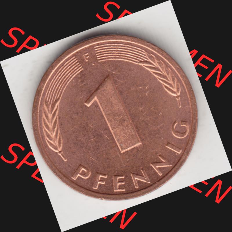Münze der BRD Deutschland Umlaufmünze 1950-2001, 1 Pfennig 1987 F Sammlung