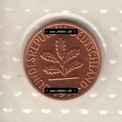 Münze der BRD Deutschland Umlaufmünze 1976, 1 Pfennig (2) Sammlung