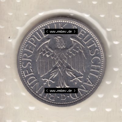 Münze der BRD Deutschland Umlaufmünze 1976, 1 DM-Mark (2) Sammlung