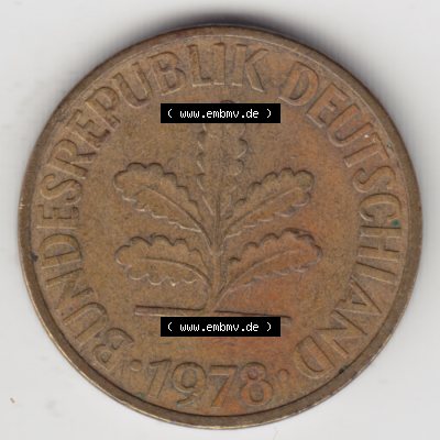 Münze der BRD Deutschland Umlaufmünze 1950-2001, 10 Pfennig 1978 F (2) Sammlung