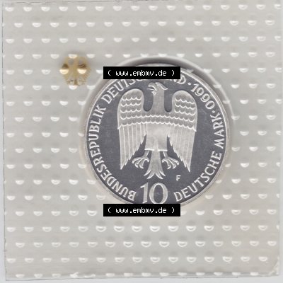 1990, 10 DM Silber Kaiser Barbarossa (2) Sammlung