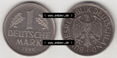 Münze aus Deutschland, 1 Deutsche Mark / 1 DM Sammlung