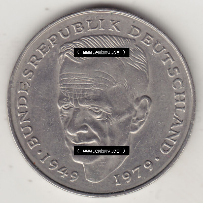 2 DM, Deutsche Mark Kurt Schumacher 1982 G-1 Sammlung