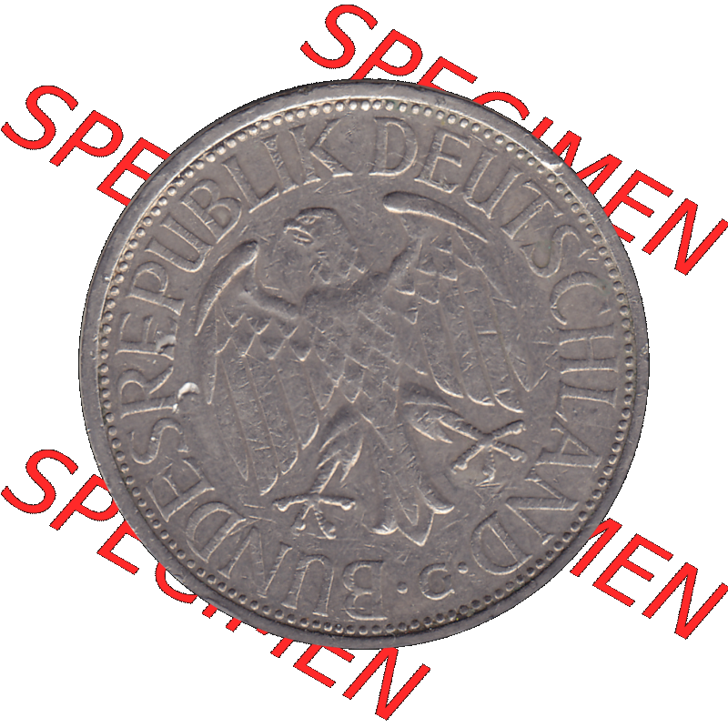 BRD Münzen 1 DM, Umlaufmünze 1950-2001, 1 / Eine DM - Eine Deutsche Mark, 1973 G-1. Vorderseite als transparente PNG-Grafik einer 1 DM, 1 Deutsche Mark G,... Sammlung