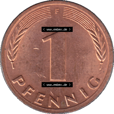 1 Pfennig Umlaufmünze in PNG 1950-2001, 1 Pfennig 1978, 1970er Jahre Stuttgart F Sammlung