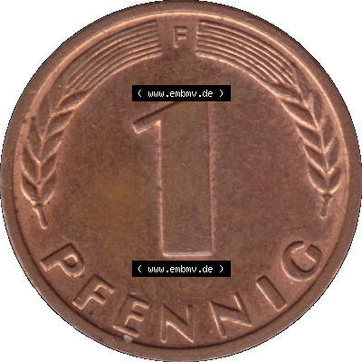 1 Pfennig Umlaufmünze in PNG 1950-2001, 1 Pfennig 1967, 1960er Jahre Stuttgart F Sammlung