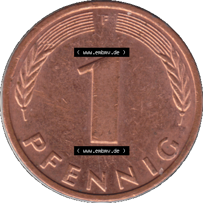 1 Pfennig Umlaufmünze in PNG 1950-2001, 1 Pfennig 1994, 1990er Jahre Stuttgart F Sammlung