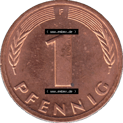 1 Pfennig Umlaufmünze in PNG 1950-2001, 1 Pfennig 1983, 1980er Jahre Stuttgart F Sammlung