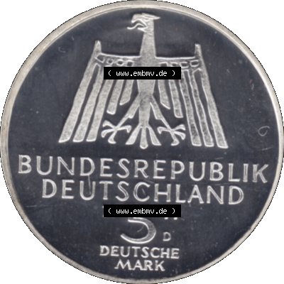 BRD Münzen 5 / Fünf Deutsche Mark, 5 DM Gedenkmünzen Silber 1971-1971, 5 DM-Deutsche Mark 1971 D-01 Albrecht Dürer 1471-1528 in PP. PNG Computer-Grafik einer... Sammlung
