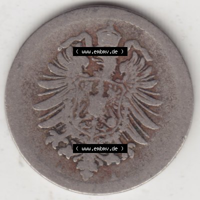 Deutsches Kaiserreich Umlaufmünze 1874-1889, 5 Pfennig A, 1875, Münzen Vorderseite zum Download Sammlung