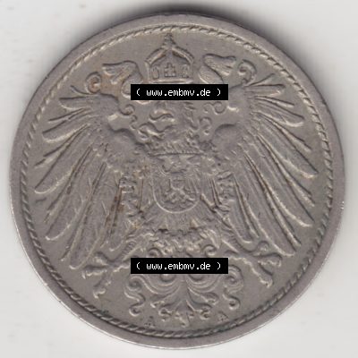 Deutsches Kaiserreich Umlaufmünze 1890-1916, 10 Pfennig A, 1912, Münzen Vorderseite zum Download Sammlung
