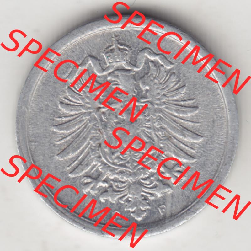 Weimarer Republik Umlaufmünze 1916-1918, 1 Pfennig F, 1917 III, Münzen Vorderseite zum Download Sammlung