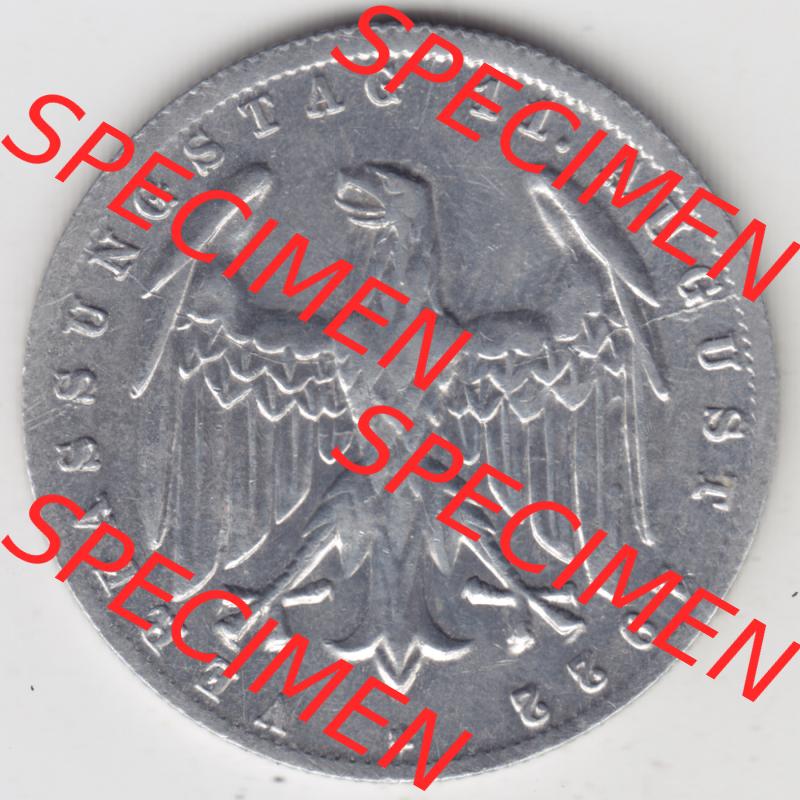 Weimarer Republik Umlaufmünze 1922-1923, 3 Mark G Verfassungstag 11. August 1922, Münzen Vorderseite zum Download Sammlung