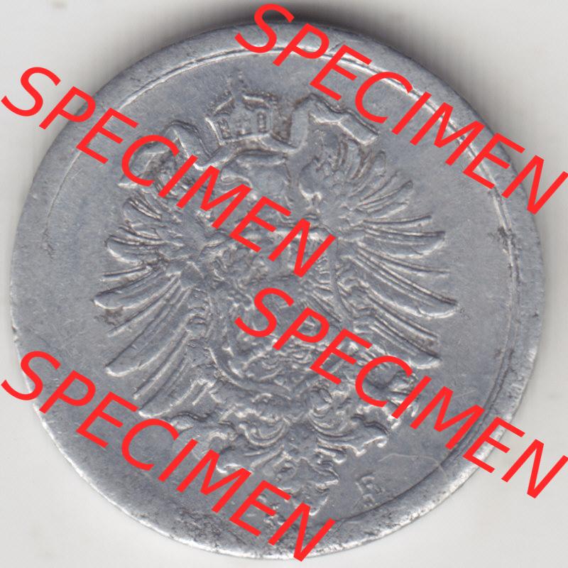Weimarer Republik Umlaufmünze 1916-1918, 1 Pfennig F, 1917, Münzen Vorderseite zum Download Sammlung