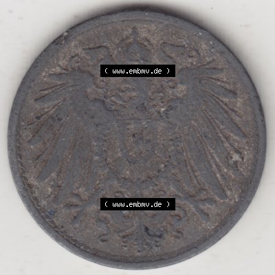 Weimarer Republik Umlaufmünze 1917-1922, 10 Pfennig kein Mzz. 1917 II, Münzen Vorderseite zum Download Sammlung