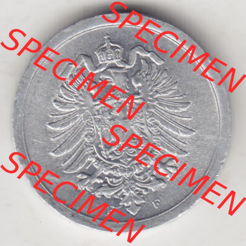 Weimarer Republik Umlaufmünze 1916-1918, 1 Pfennig F, 1917 I, Münzen Vorderseite zum Download Sammlung
