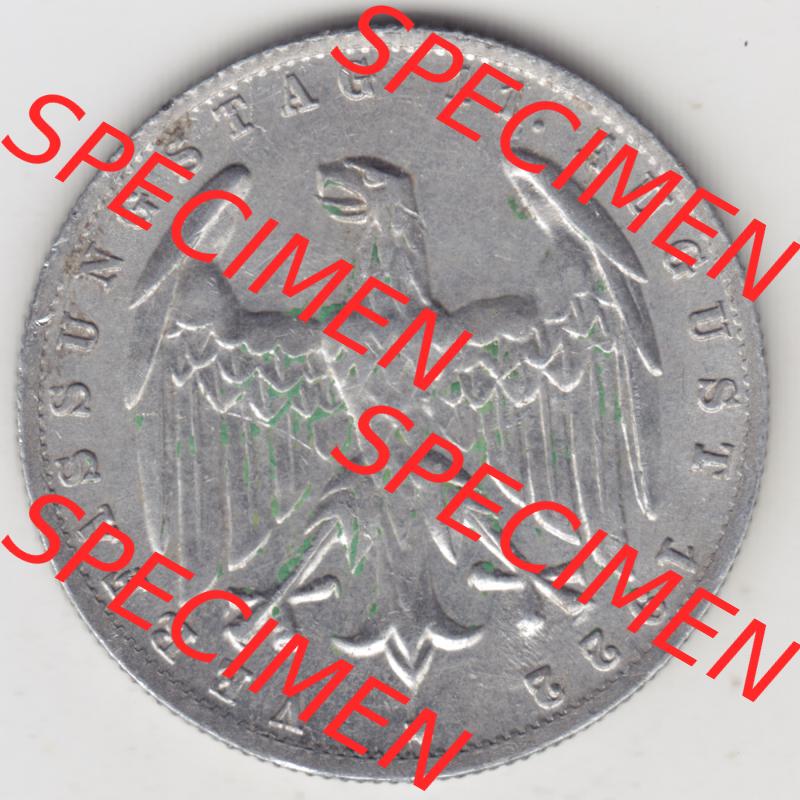 Weimarer Republik Umlaufmünze 1922-1923, 3 Mark G, 1923 Verfassungstag 11. August 1922, Münzen Vorderseite zum Download Sammlung