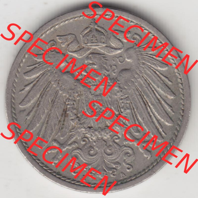 Deutsches Kaiserreich Umlaufmünze 1890-1916, 10 Pfennig A, 1912, Münzen Vorderseite zum Download Sammlung