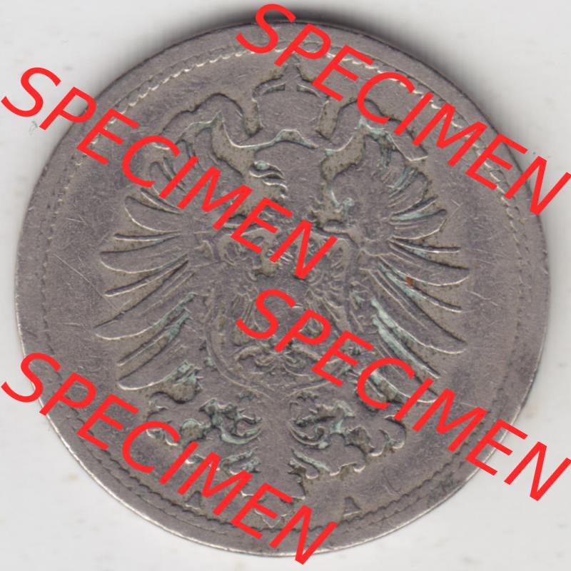 Deutsches Kaiserreich Umlaufmünze 1873-1889, 10 Pfennig A, 1888, Münzen Vorderseite zum Download Sammlung