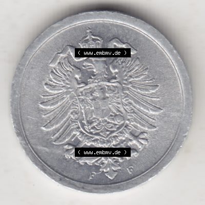 Weimarer Republik Umlaufmünze 1916-1918, 1 Pfennig F, 1917 I, Münzen Vorderseite zum Download Sammlung
