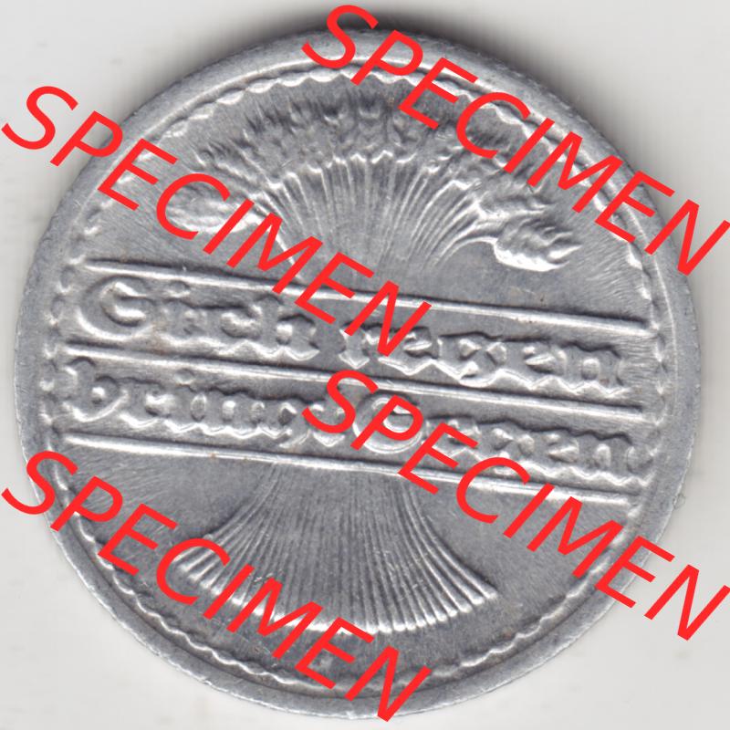 Weimarer Republik Umlaufmünze 1919-1922, 50 Pfennig G, 1922 Sich Regen Bringt Segen, Münzen Vorderseite zum Download Sammlung